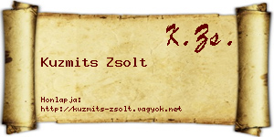 Kuzmits Zsolt névjegykártya